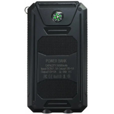Внешний повербанк Solar Power Bank 30000 мА/ч с компасом Черный (2104618804)