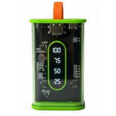 Портативный повербанк No Brand Power Bank 10000 mAh Зеленый (2104618812)