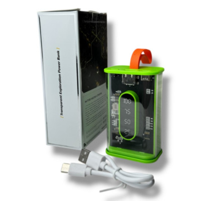 Портативный повербанк No Brand Power Bank 10000 mAh Зеленый (2104618812) Портативный повербанк No Brand Power Bank 10000 mAh Зеленый (2104618812)