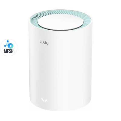 Маршрутизатор двухдиапазонный гигабитный Cudy M1300 WiFi Mesh WiFi 5 1-Pack AC1200 Белый (2802792702) Маршрутизатор двухдиапазонный гигабитный Cudy M1300 WiFi Mesh WiFi 5 1-Pack AC1200 Белый (2802792702)