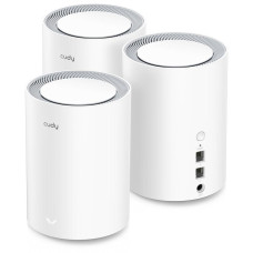 Маршрутизатор дводіапазонний гігабітний Cudy M1800 WiFi Mesh WiFi 6 AX1800 3-Pack (2804623103)