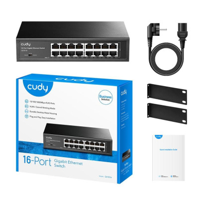 Коммутатор неуправляемый гигабитный Cudy GS1016 16-портовый (2804827196) Коммутатор неуправляемый гигабитный Cudy GS1016 16-портовый (2804827196)