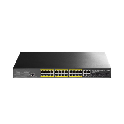 PoE-комутатор Cudy GS2028PS4 29 портів керований L2 гігабітний 300W (2806218372) PoE-комутатор Cudy GS2028PS4 29 портів керований L2 гігабітний 300W (2806218372)