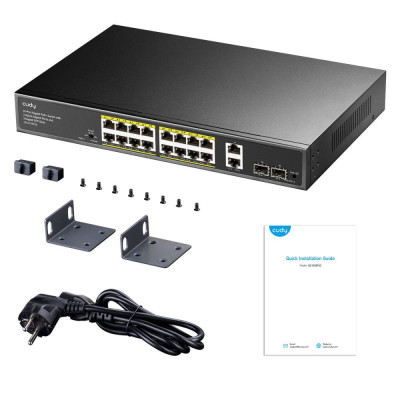 PoE-коммутатор неуправляемый гигабитный Cudy GS1018PS2 20 портов 200W (2806227709)