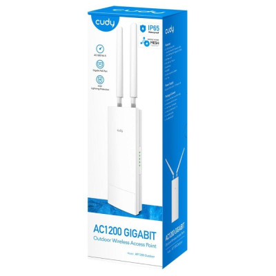 Точка доступа двухдиапазонная Cudy AP1300 WiFi 5 Outdoor Mesh (2806475510) Точка доступа двухдиапазонная Cudy AP1300 WiFi 5 Outdoor Mesh (2806475510)