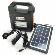 Ліхтар переносний Everton Solar RT-910BT Power Bank Чорний (2104618840)