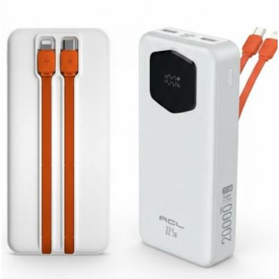 Портативный повербанк ACL PW-140 Power bank 20000 мАч Белый (2104618843) Портативный повербанк ACL PW-140 Power bank 20000 мАч Белый (2104618843)