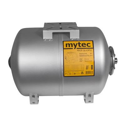Гідроакумулятор Mytec 50 л горизонтальний Сріблястий Гідроакумулятор Mytec 50 л горизонтальний Сріблястий