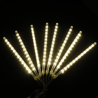 Світлодіодна LED-гірлянда-сосульки для фасаду та вулиці No Brand 50 см Білий теплий (2104618855)