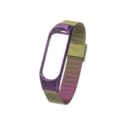 Ремешок ANCHOR Milanese Loop Xiaomi Mi Band 3/Mi Band 4 Gradient Фиолетово-зеленый (22812_1007658)