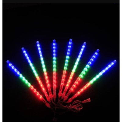 Світлодіодна LED-гірлянда-сосульки для фасаду та вулиці No Brand 50 см Мультиколір (2104618857)