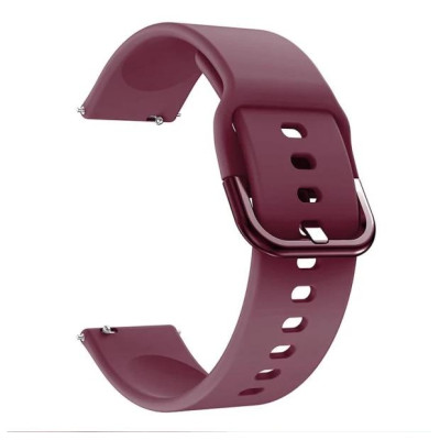 Ремешок Universal 20mm Silicone Design Samsung/Amazfit/Huawei Maroon (35723_3667339)