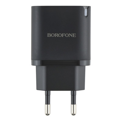 Зарядний пристрій Borofone BA83A Dual port PD20W/QC3.0 PPS 3.3-11V/1.8A 3A Type-C to Type-C Black (36176_3606870)