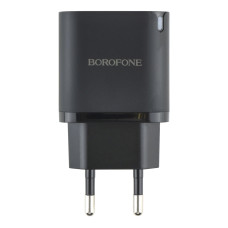 Мережевий зарядний пристрій Borofone BA84A 1xType-C PD/QC 30W Black (36177_3606876)