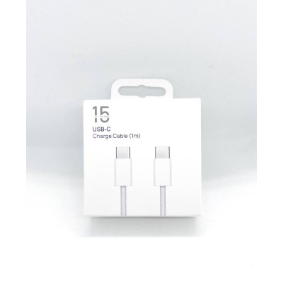 Зарядное устройство с кабелем No Brand iPhone 15/16 20 Вт Type-C to Type-C 1 м White (V4T-0031-97)