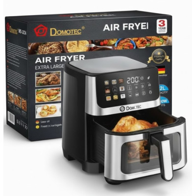 Аерофритюрниця Domotec Air Fryer MS-3224 12 л 4500W (2104618931) Аерофритюрниця Domotec Air Fryer MS-3224 12 л 4500W (2104618931)