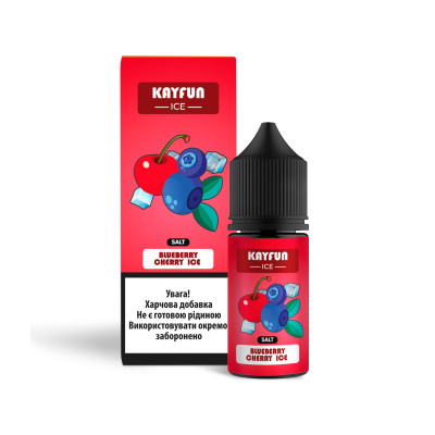 Набор компонентов для самозамеса солевой заправки FlavorLab Kayfun Ice 30 мл 0-50 мг Blueberry Cherry Ice (18740-hbr)