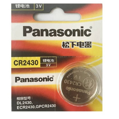 Батарейка дискова Panasonic CR2430 3V (18591-hbr)