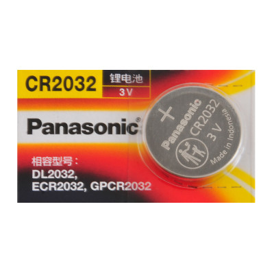 Батарейка дискова Panasonic CR2032 3V (18599-hbr)