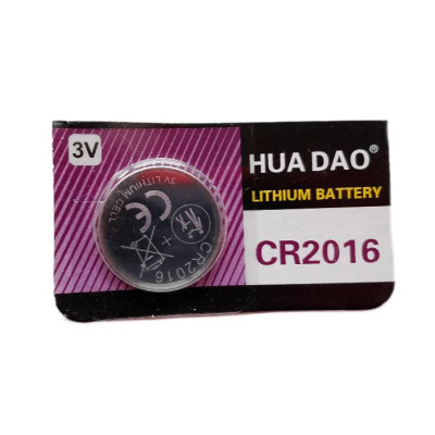 Батарейка дискова HUA DAO CR2016 3V (18596-hbr)