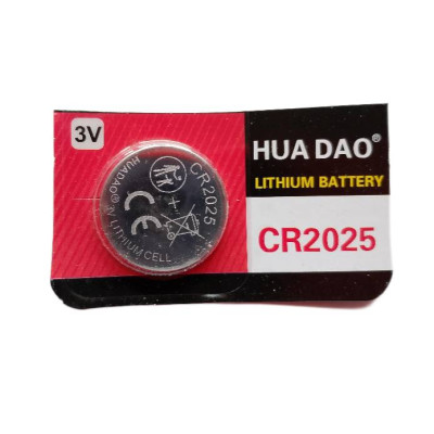 Батарейка дискова HUA DAO CR2025 3V (18598-hbr)