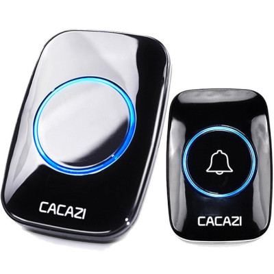 Беспроводной звонок дверной Cacazi A10 300 м Black (18565-hbr) Беспроводной звонок дверной Cacazi A10 300 м Black (18565-hbr)