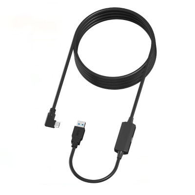 Кабель із підсилювачем Oculus Link USB 3.2 Type-C для Quest 2/3/Pro/Pico 4 9V 2A 5 м Чорний (AC-5mGB9V2A)
