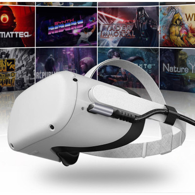 Кабель передачі даних Oculus Link USB 3.2 Type-C для Quest 2/3/Pro/Pico 4 3 м Сірий (AC-3mGS) Кабель передачі даних Oculus Link USB 3.2 Type-C для Quest 2/3/Pro/Pico 4 3 м Сірий (AC-3mGS)