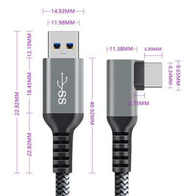 Кабель передачі даних Oculus Link USB 3.2 Type-C для Quest 2/3/Pro/Pico 4 3 м Сірий (AC-3mGS) Кабель передачі даних Oculus Link USB 3.2 Type-C для Quest 2/3/Pro/Pico 4 3 м Сірий (AC-3mGS)