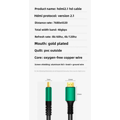 Кабель Digital HDMI-HDMI 2.1 Ultra HD 8K 60Hz/4K 120Hz 20 м Черный (HDMI21-20m) Кабель Digital HDMI-HDMI 2.1 Ultra HD 8K 60Hz/4K 120Hz 20 м Черный (HDMI21-20m)