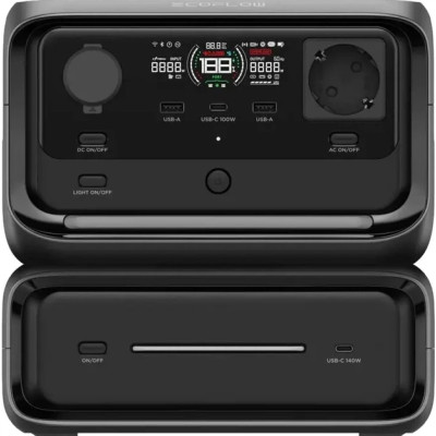 Зарядна станція EcoFlow RIVER 3 Max 600 Вт 572 Wh LiFePO4 Чорний (EF_RIVER3Max)