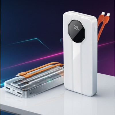 Портативный повербанк ACL PW-139 22.5W 10000 мАч Белый (2104618971) Портативный повербанк ACL PW-139 22.5W 10000 мАч Белый (2104618971)