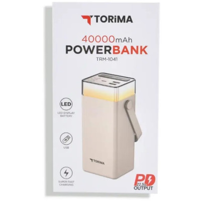 Повербанк Torima TRM-1041 40000 mAh 22.5 Вт Белый (2104618906)