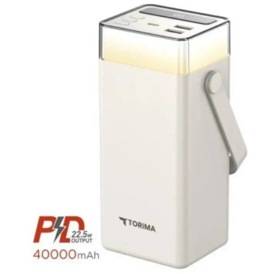 Повербанк Torima TRM-1041 40000 mAh 22.5 Вт Белый (2104618906)