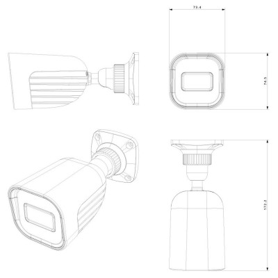 HDTVI відеокамера Provision ISR I2-350A-28 5 Мп (305318)