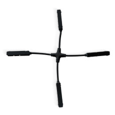 Х образний з'єднувач Lightwell LW-TRACK-X-CONNECTOR 90x17x18 мм Чорний (304426)