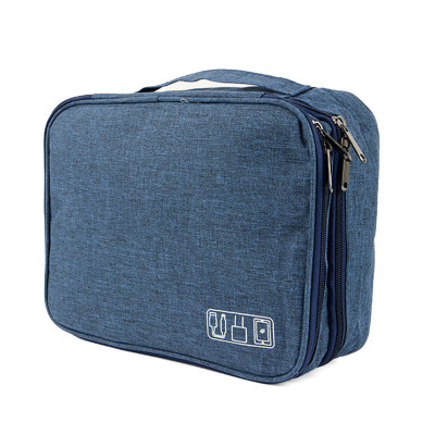 Сумка органайзер для зберігання проводів Lesko # 082 27x20x10 см Blue (13907-90891)