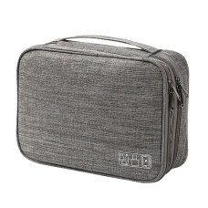 Сумка органайзер для зберігання проводів Lesko # 082 27x20x10 см Gray (13907-90878)