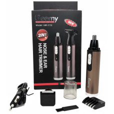 Тример для носа та вух Geemy GM-3112 2в1 (2104619000)