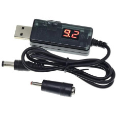 Кабель-адаптер для роутера No Brand USB 5 V - DC 9 V / 12 V Чорний (2104619012)