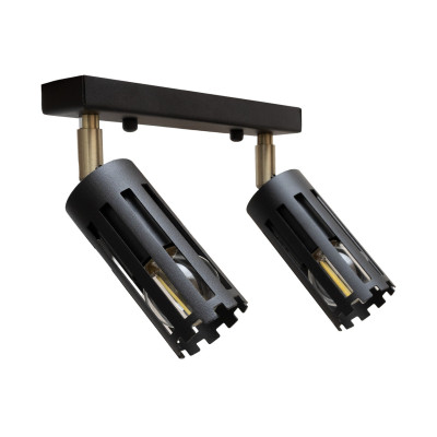 Світильник стельовий MSK Electric Teramo NL 18050-2 BK 18x21 см Чорний (620858)
