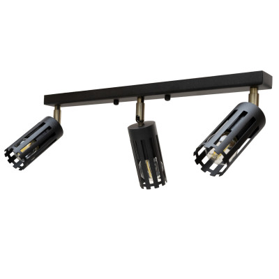 Светильник потолочный MSK Electric Teramo NL 18050-3 BK 18x45 см Черный (620861) Светильник потолочный MSK Electric Teramo NL 18050-3 BK 18x45 см Черный (620861)