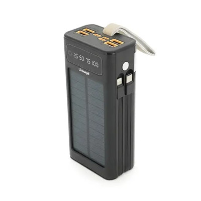 Внешний аккумулятор Linkage LKP-46 Solar Power Bank 22.5W 30000 мАч Черный (hub_ubuhja)