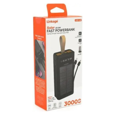 Внешний аккумулятор Linkage LKP-46 Solar Power Bank 22.5W 30000 мАч Черный (hub_ubuhja) Внешний аккумулятор Linkage LKP-46 Solar Power Bank 22.5W 30000 мАч Черный (hub_ubuhja)