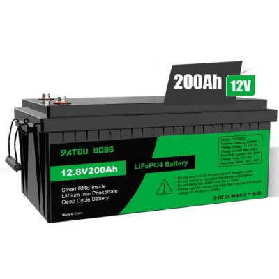 Аккумулятор литий-железо-фосфатный DATOUBOSS LiFePO4 12V 200Ah BMS 2560Wh (2104619065) Аккумулятор литий-железо-фосфатный DATOUBOSS LiFePO4 12V 200Ah BMS 2560Wh (2104619065)