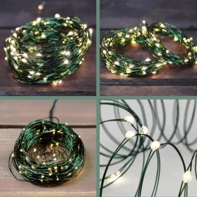 Гирлянда светодиодная No Brand Роса 200м 2000 Led Теплый белый (2836354366) Гирлянда светодиодная No Brand Роса 200м 2000 Led Теплый белый (2836354366)