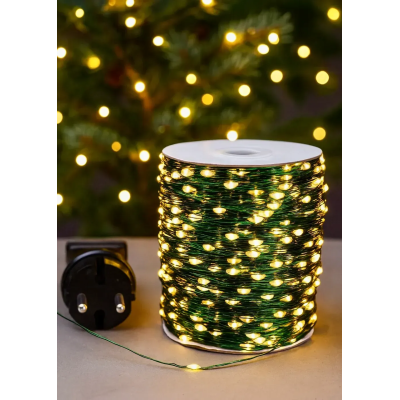 Гирлянда светодиодная No Brand Роса 200м 2000 Led Теплый белый (2836354366) Гирлянда светодиодная No Brand Роса 200м 2000 Led Теплый белый (2836354366)