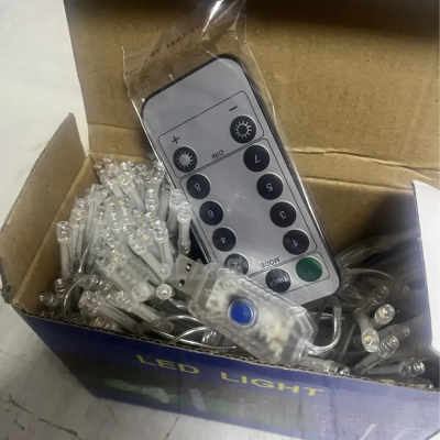 Гирлянда No Brand Штора No Brand SFK-09 200х200 см USB Желто-синий свет (2865822354)
