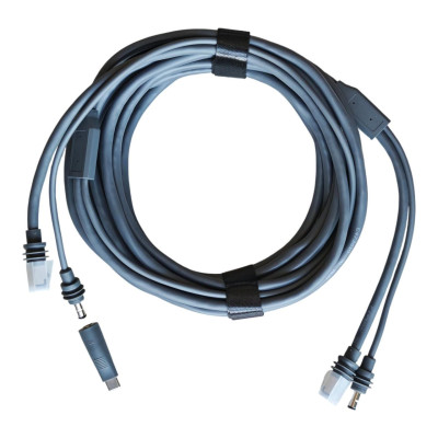 Кабель No Brand Hugener 2в1 Starlink Mini для зарядки DC/USB-C 5 м Серый (2881814387)