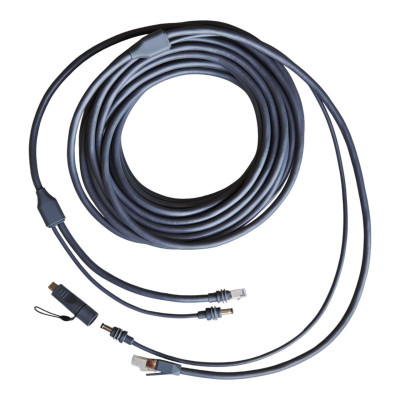 Кабель No Brand Hugener 2в1 Starlink Mini для заряджання DC/USB-C 15 м Сірий (2881818527)